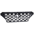 Grille Assembly, Painted Black Shell with Textured Dark Gray Insert, CAPA CERTIFIED