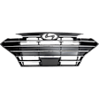 Front Grille Insert Black Shell with Chrome Insert CAPA Certified
