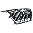 Grille Assembly, Painted Black Shell with Chrome Insert