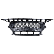 Grille Assembly, Painted Black Shell with Chrome Insert