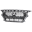 Grille Assembly, Painted Black Shell with Chrome Insert, CAPA CERTIFIED