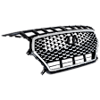 Grille Assembly, Painted Black Shell with Chrome Insert, CAPA CERTIFIED