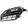 Sedan Grille Chrome Shell with Painted Black Insert