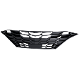 Grille, Textured Black, For Models with Radar Cruise Control, CAPA Certified
