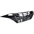Grille, Textured Black, For Models with Radar Cruise Control, CAPA Certified