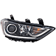 Passenger Side Headlight, with Bulb, Halogen, with Daytime Running Light, Korea Built Vehicle