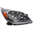 Passenger Side Headlight, without Bulb, Halogen, Clear Lens, CAPA CERTIFIED