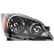 Passenger Side Headlight, without Bulb, Halogen, Clear Lens, CAPA CERTIFIED