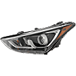 Driver Side Halogen Headlight, With bulb(s), OE Replacement