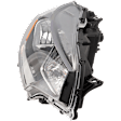 Passenger Side Headlight, with Bulb, Halogen, Clear Lens, 4 Cyl., 1.5L Engine