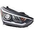 Passenger Side Headlight, with Bulb, Halogen, Clear Lens, 6 Cyl., 3.3L Engine