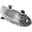 Passenger Side Headlight, with Bulb(s), Halogen, EX/EX-L/LX/Sport Models, CAPA CERTIFIED