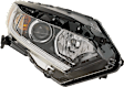 Passenger Side Headlight, with Bulb, Halogen, Clear Lens, CAPA Certified