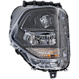 Driver Side Halogen Headlight, With bulb(s), OE Replacement
