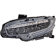 Driver Side Headlight, with Bulb, LED, Clear Lens, Touring Model, 4 Cyl., 1.5L Engine
