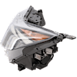 Driver Side Halogen Headlight, With bulb(s), OE Replacement