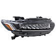 Passenger Side Headlight, with Bulb(s), LED, Hybrid Touring Model, CAPA CERTIFIED