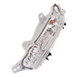 Front, Driver Side Turn Signal Light, With bulb(s), CAPA Certified
