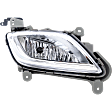 Front, Passenger Side Fog Light, With Bulb(s), Halogen, CAPA CERTIFIED