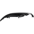 Front, Driver or Passenger Side Fog Light Cover, Black, Sedan