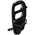 Front, Passenger Side Fog Light Cover, Black