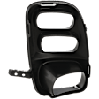 Front, Passenger Side Fog Light Cover, Black