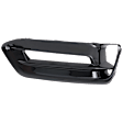 Front, Passenger Side Fog Light Trim, Black, Sedan