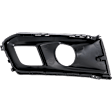 Front, Passenger Side Fog Light Trim, Textured Black, Fog Light Bezel