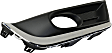 Front, Passenger Side Fog Light Trim, Black and Chrome, Touring Model