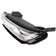 Driver Side Driving Light, with Bulb, For Models without Adaptive Cornering, CAPA CERTIFIED