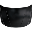 Hood, Steel, Primed, Sedan, USA Built, CAPA CERTIFIED