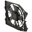 Radiator Fan, Driver Side, 4 Cyl. 1.5L/2.0L Engines, Single Fan