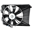 OE Replacement A/C Condenser Fan Passenger Side, 2.0L, 4Cyl, Single fan