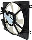 OE Replacement A/C Condenser Fan Passenger Side, 1.5L, 4Cyl, Single fan