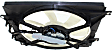 OE Replacement A/C Condenser Fan Passenger Side, 1.5L, 4Cyl, Single fan