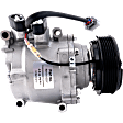 A/C Compressor, With Clutch, 6-Groove Pulley, 1.7L, 4Cyl, With 3 Wire Connector