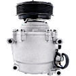 A/C Compressor, With Clutch, 6-Groove Pulley, 1.7L, 4Cyl, With 3 Wire Connector