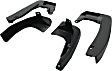 Front and Rear, Driver and Passenger Side Mud Flaps, Black