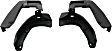 Front and Rear, Driver and Passenger Side Mud Flaps, Black