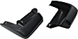 Front, Driver and Passenger Side Mud Flaps, Black