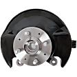 Front, Driver Side Steering Knuckle, With Bearing, With Dust Shield