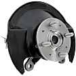 Front, Driver Side Steering Knuckle, With Bearing, With Dust Shield
