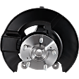 Front, Passenger Side Steering Knuckle, With Bearing, With Dust Shield