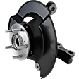 Front, Passenger Side Steering Knuckle, With Bearing, With Dust Shield