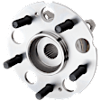 Rear, Driver or Passenger Side Wheel Hub, With Bearing, 5 x 4.5 in. Bolt Pattern, AWD