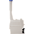 Washer Reservoir, With Pump, Without Sensor, Without Filler Neck