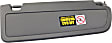 Sun Visor, Atlas Gray, Direct Fit, Sold Individually