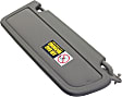 Sun Visor, Atlas Gray, Direct Fit, Sold Individually