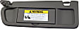Sun Visor, Atlas Gray, Direct Fit, Sold Individually