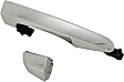 Front, Passenger Side Exterior Door Handle, Chrome, Without Key Hole, With Cover, Without Keyless System